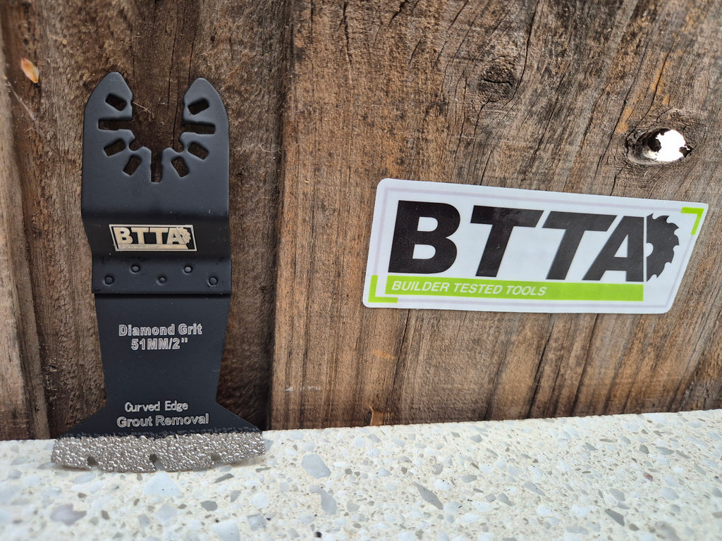 BTTA multi tool curved diamond grout/cement sheet blade, fast and clean grout removal $23 inc GST Free shipping
