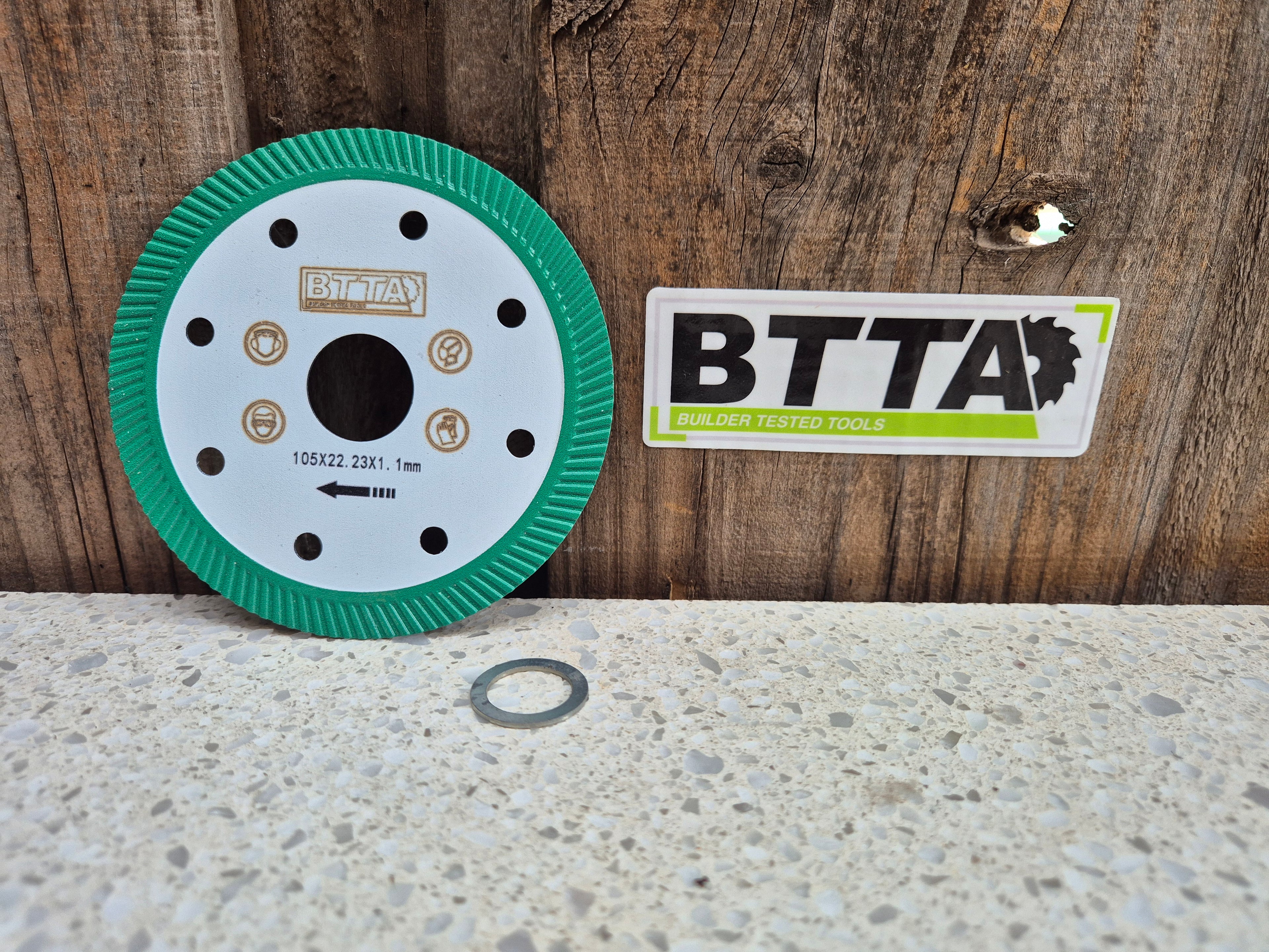 105mm diamond porcelain blade, fast clean and durable 16mm adapter included $30 inc GST Free shipping