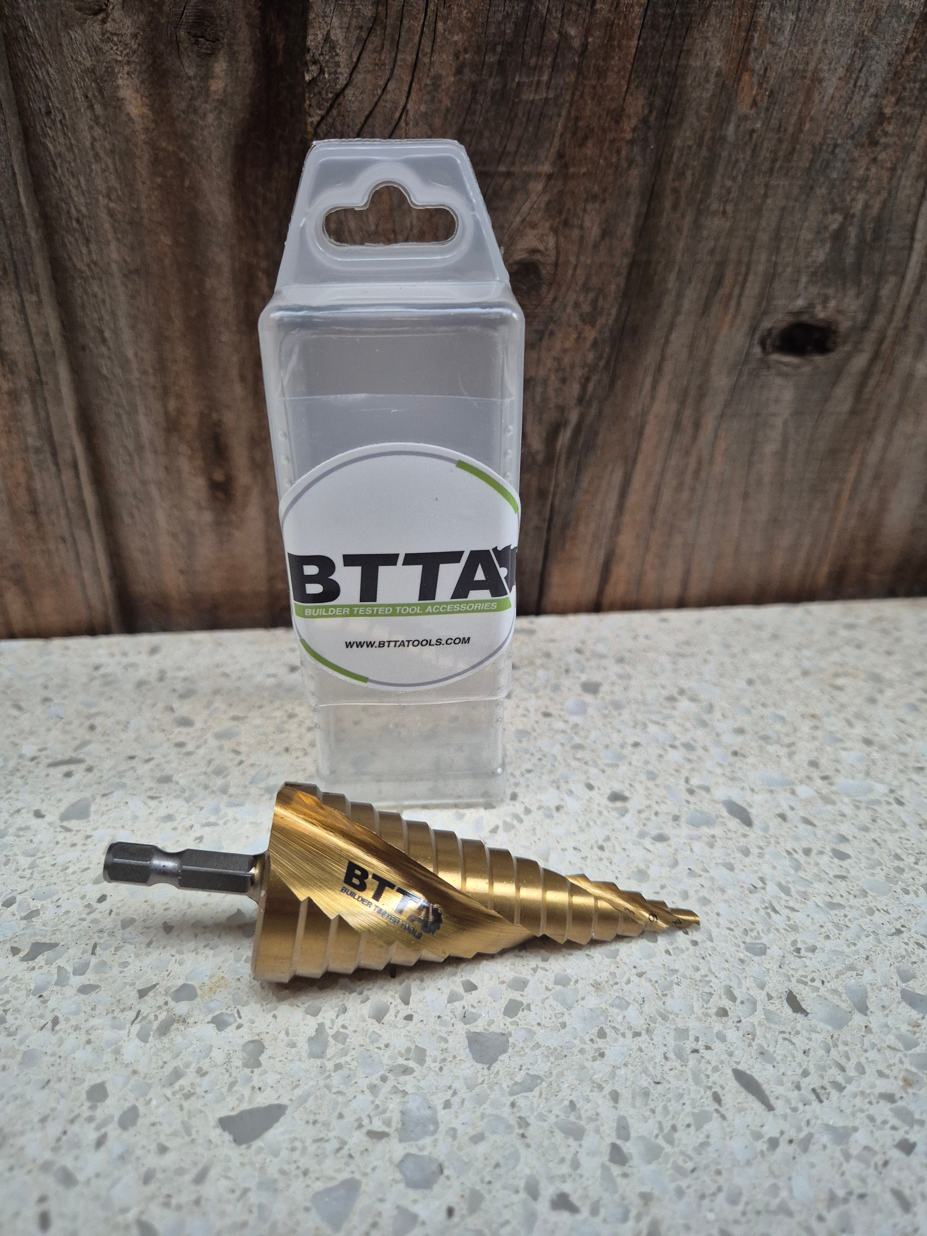 BTTA m35 material stepped drill bit 4-32mm hex $82.50inc GST