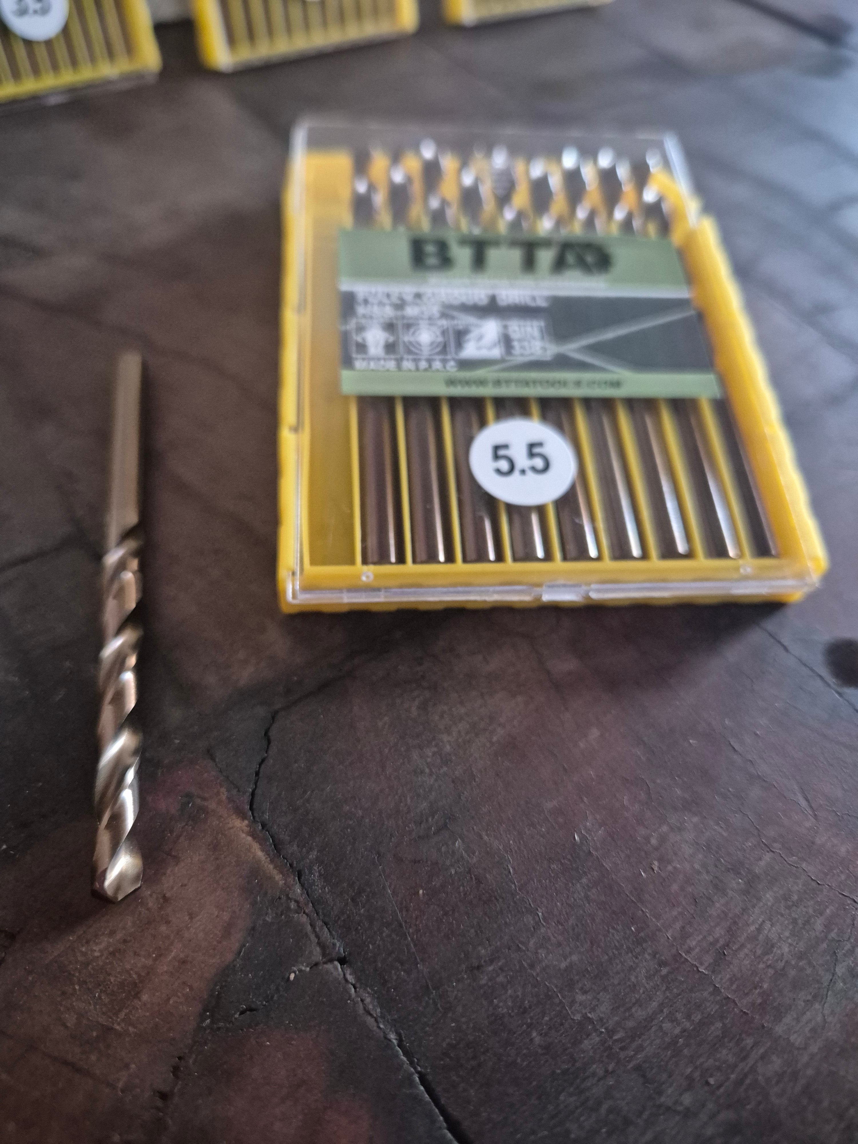 BTTA hss cobalt multi material drill bit multiple sizes 2mm,2.5mm,3mm,3.2mm,3.5mm,4mm,4.1mm,5.5mm