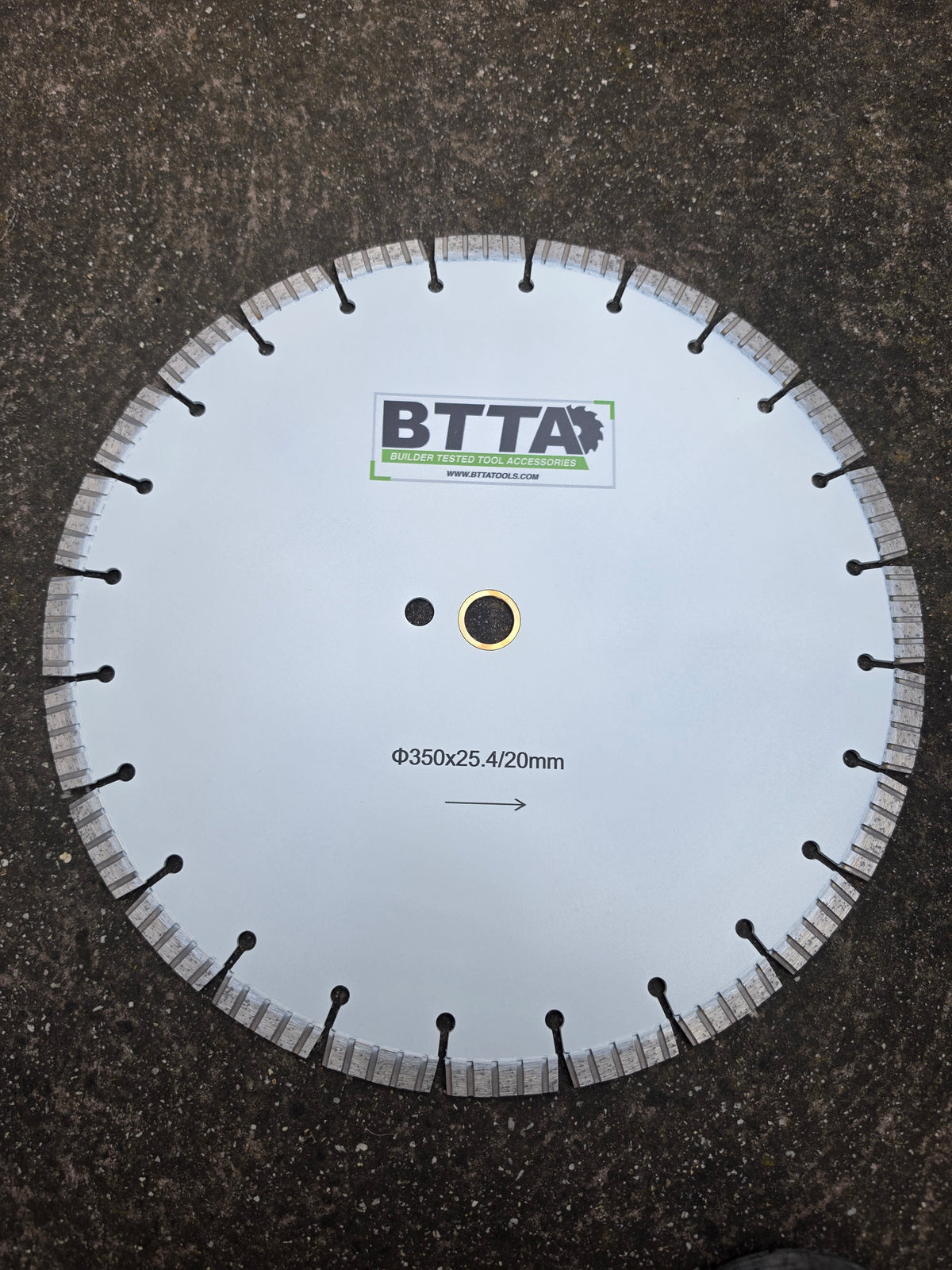 BTTA segmented turbo diamond blade sizes 400mm,350mm,230mm
