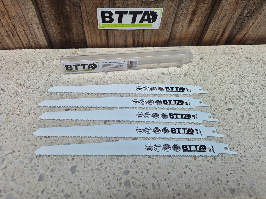 BTTA bimetal m42 combo blade wood/metal/pvc 5 pack, blade to cut multiple materials $32 inc GST Free shipping