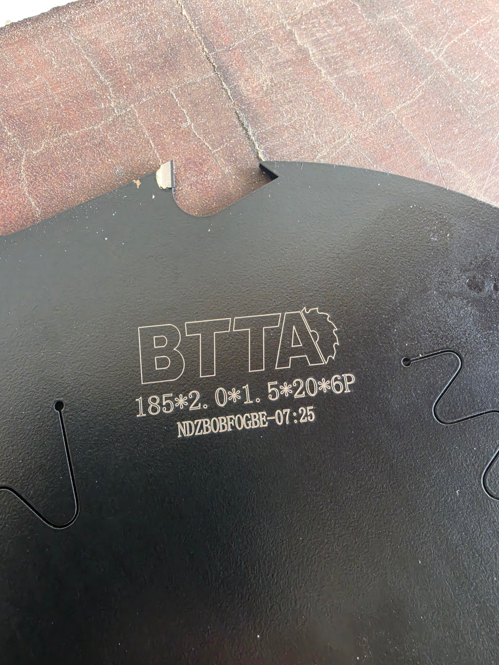 BTTA pcd tooth 185mm circular saw blade 6 tooth $77inc GST