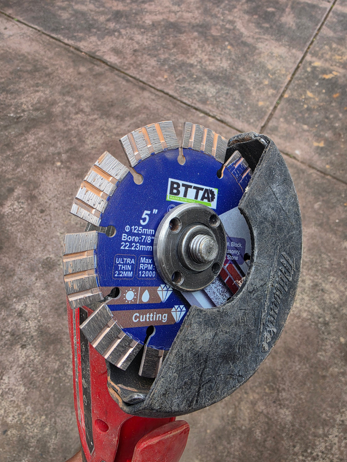 BTTA 125mm heavy duty segemented blade 2.2mm thick
