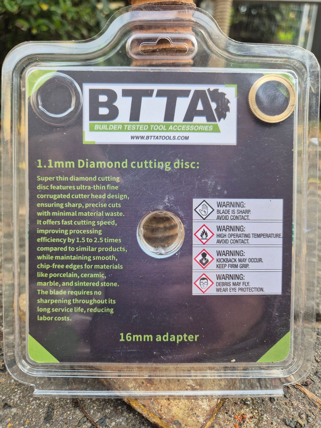 BTTA 125mm x 1.1mm diamond porcelain tile specific blade, fast clean and durable $24 inc GST