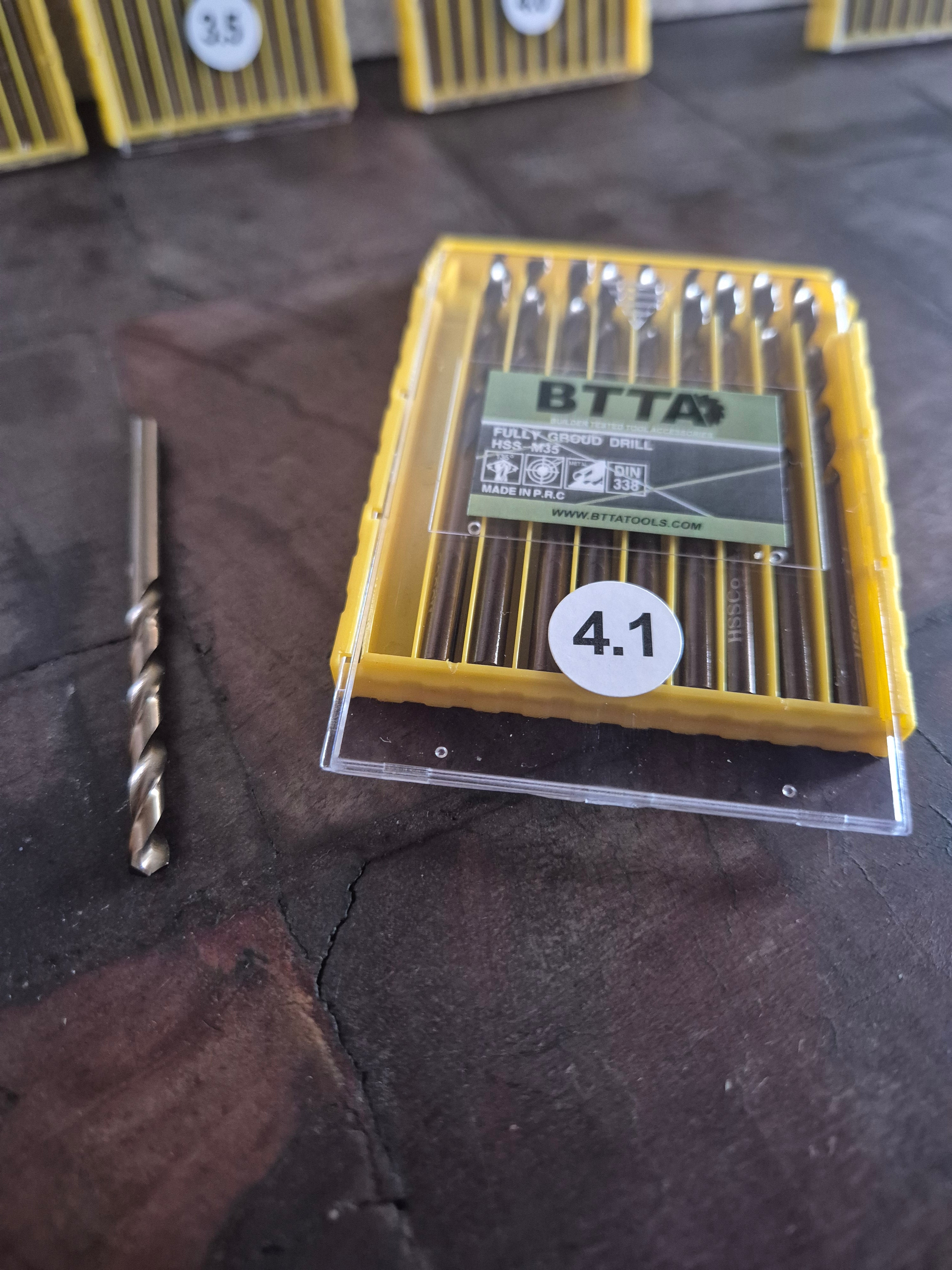 BTTA hss cobalt multi material drill bit multiple sizes 2mm,2.5mm,3mm,3.2mm,3.5mm,4mm,4.1mm,5.5mm