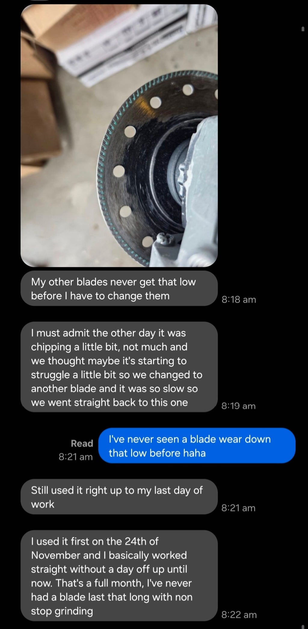 125mm diamond porcelain blade, fast clean and durable $32 inc GST Free shipping