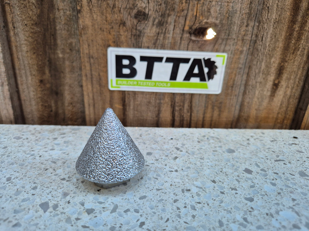 BTTA Diamond tiling chamfer cone 38mm, for enlarging holes into tiles $28 inc GST Free shipping