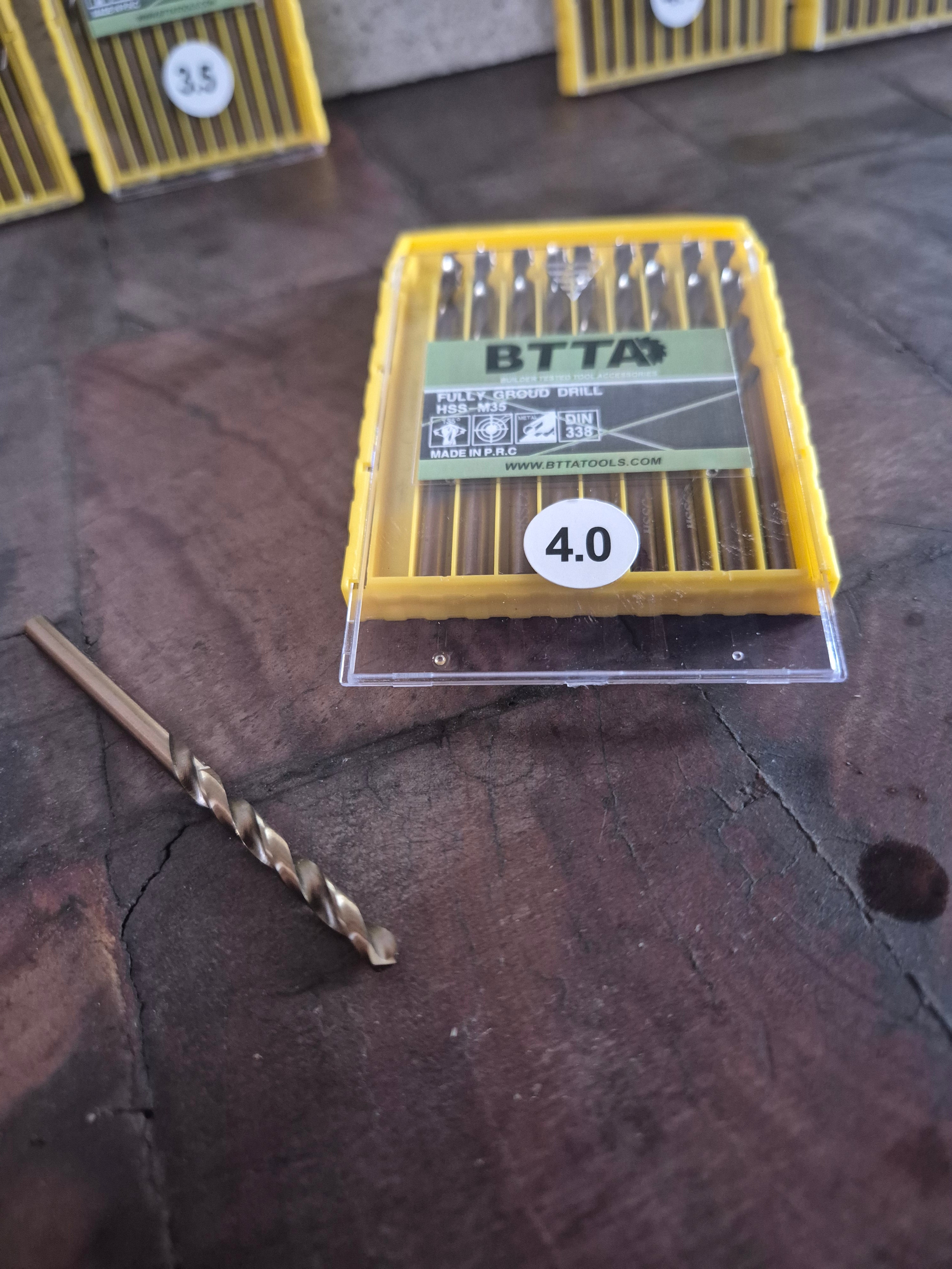 BTTA hss cobalt multi material drill bit multiple sizes 2mm,2.5mm,3mm,3.2mm,3.5mm,4mm,4.1mm,5.5mm