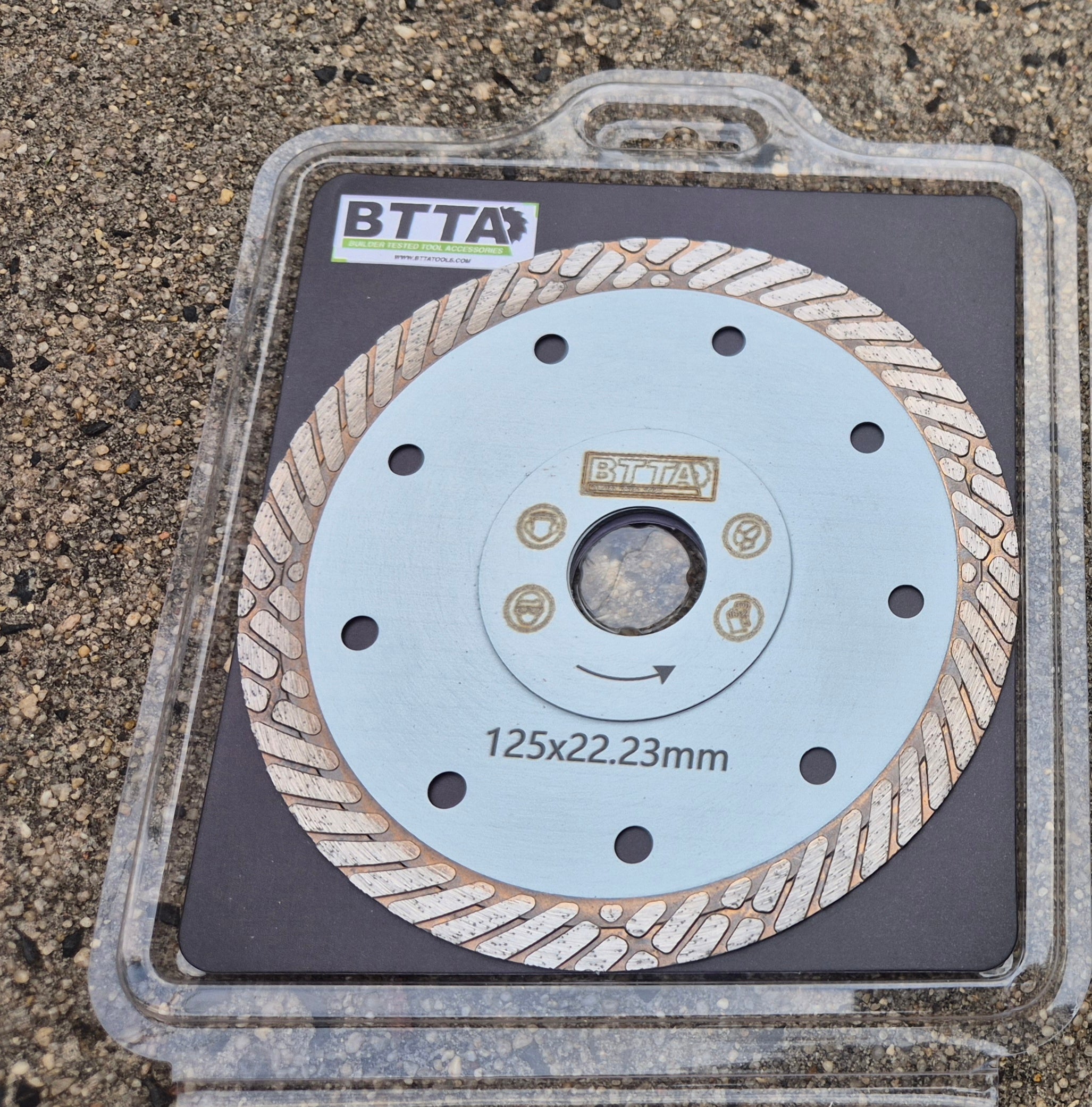 BTTA general purpose segmented 125mm grinder blade $26inc GST