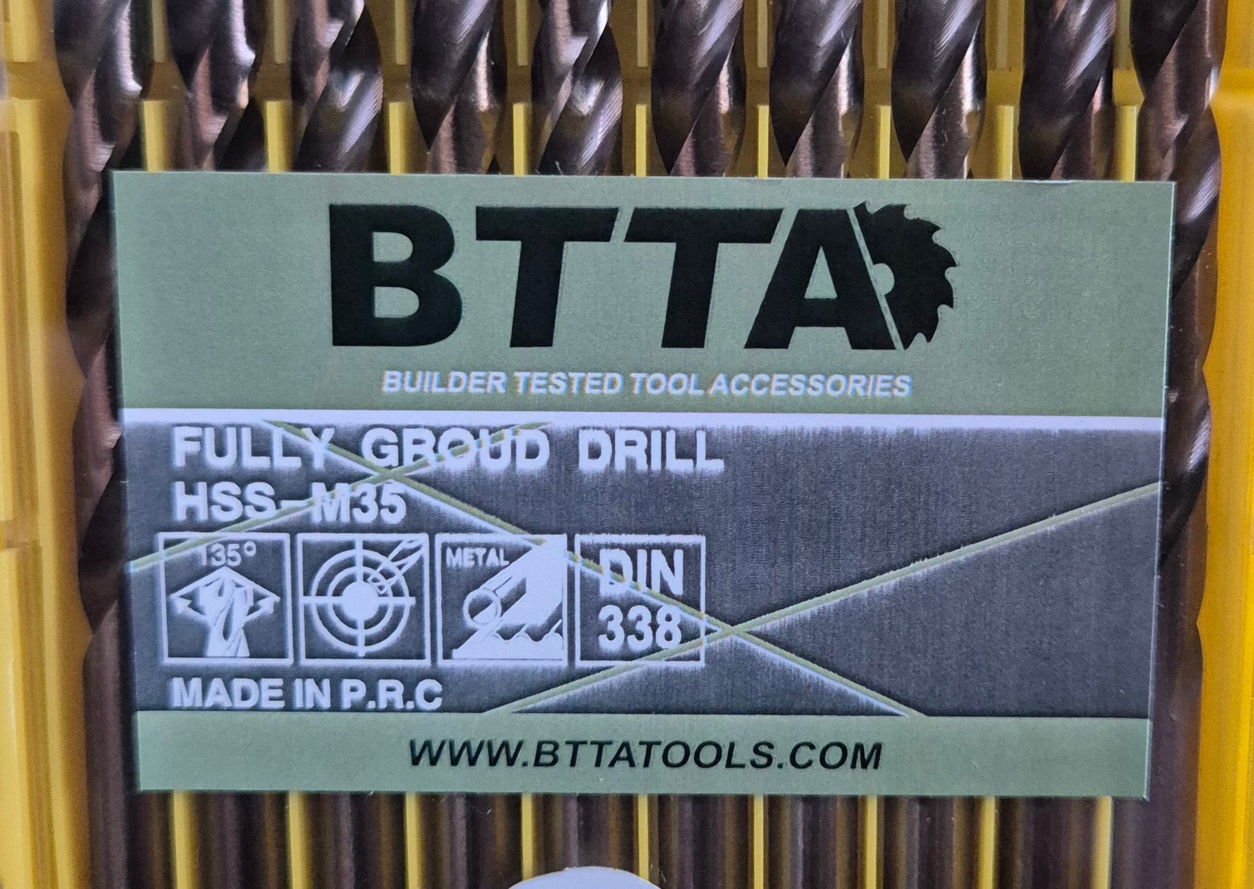 BTTA hss cobalt multi material drill bit multiple sizes 2mm,2.5mm,3mm,3.2mm,3.5mm,4mm,4.1mm,5.5mm