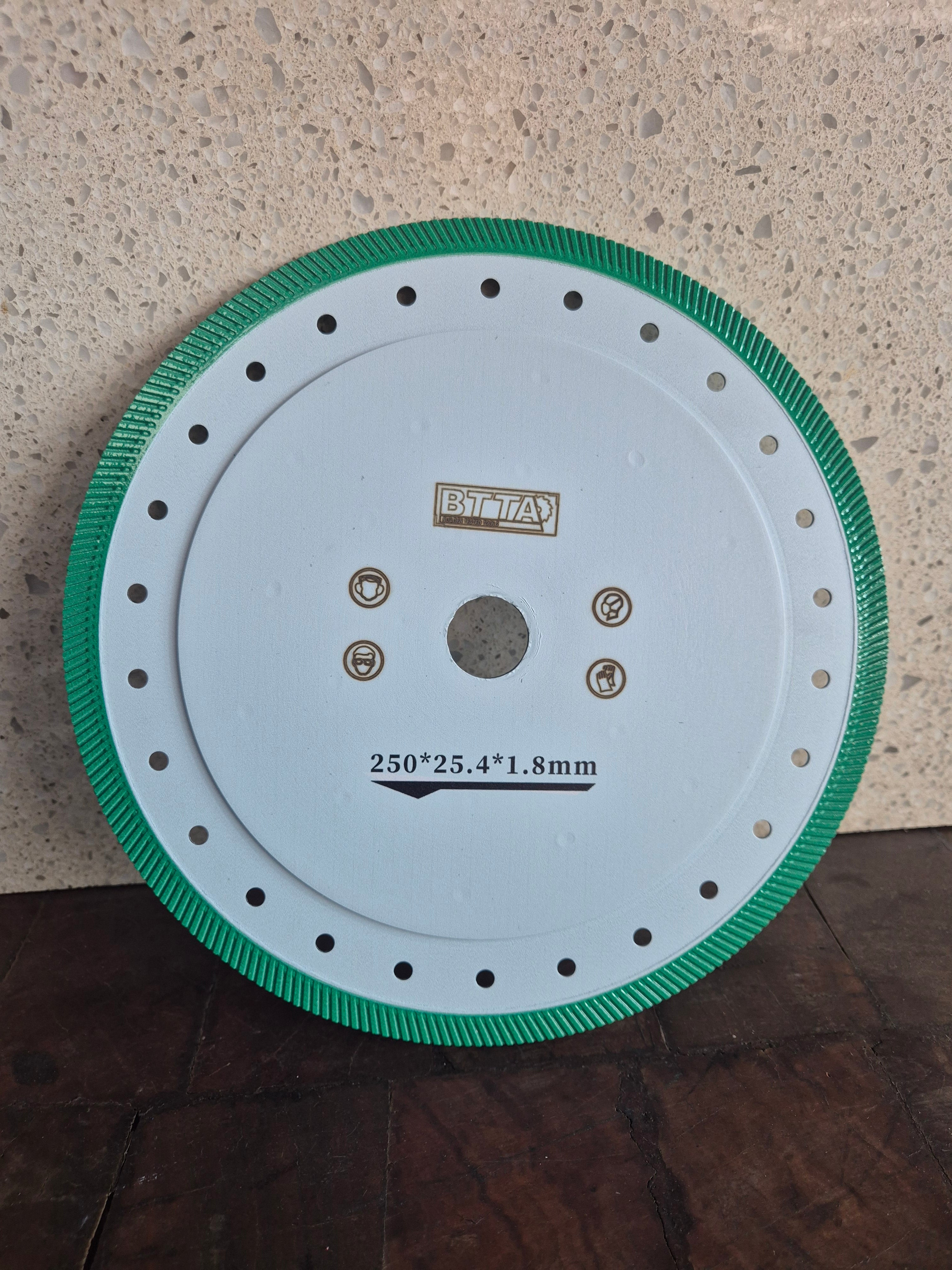BTTA tile wet saw blade 250mm x 1.8mm thick $115 inc GST