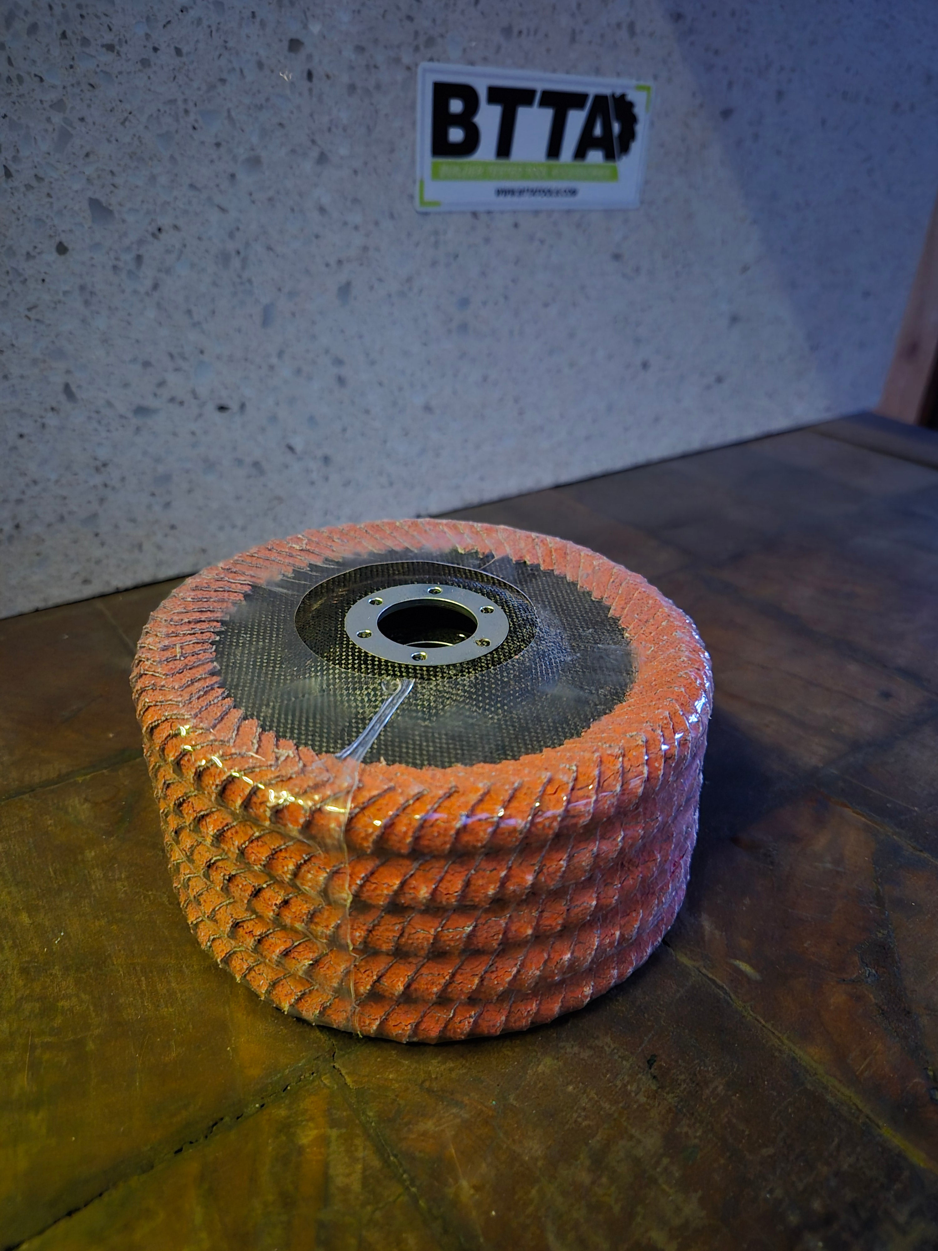Btta 125mm ceramic full wrap flap disc 40 grit pack of 5 $30inc GST