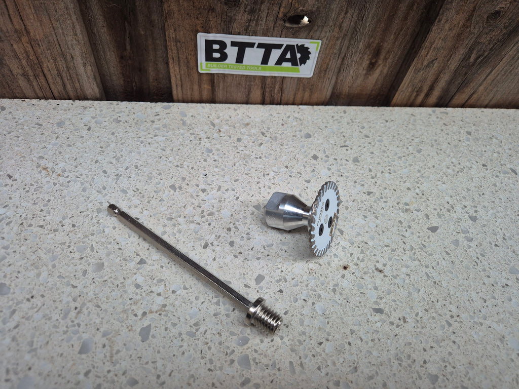 BTTA Hex internal pvc pipe cutter / porcelain blade $22 inc GST