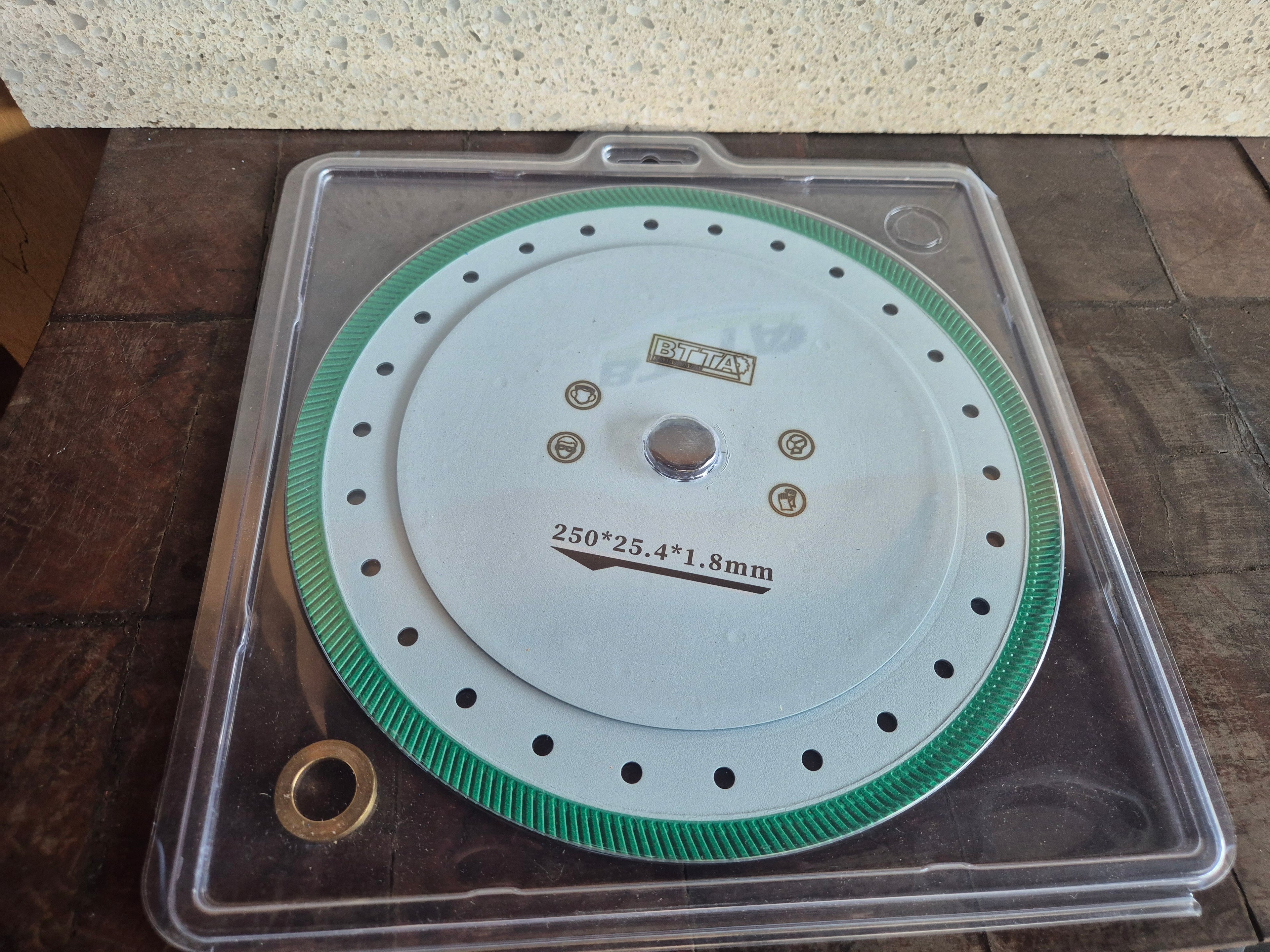 BTTA tile wet saw blade 250mm x 1.8mm thick $115 inc GST